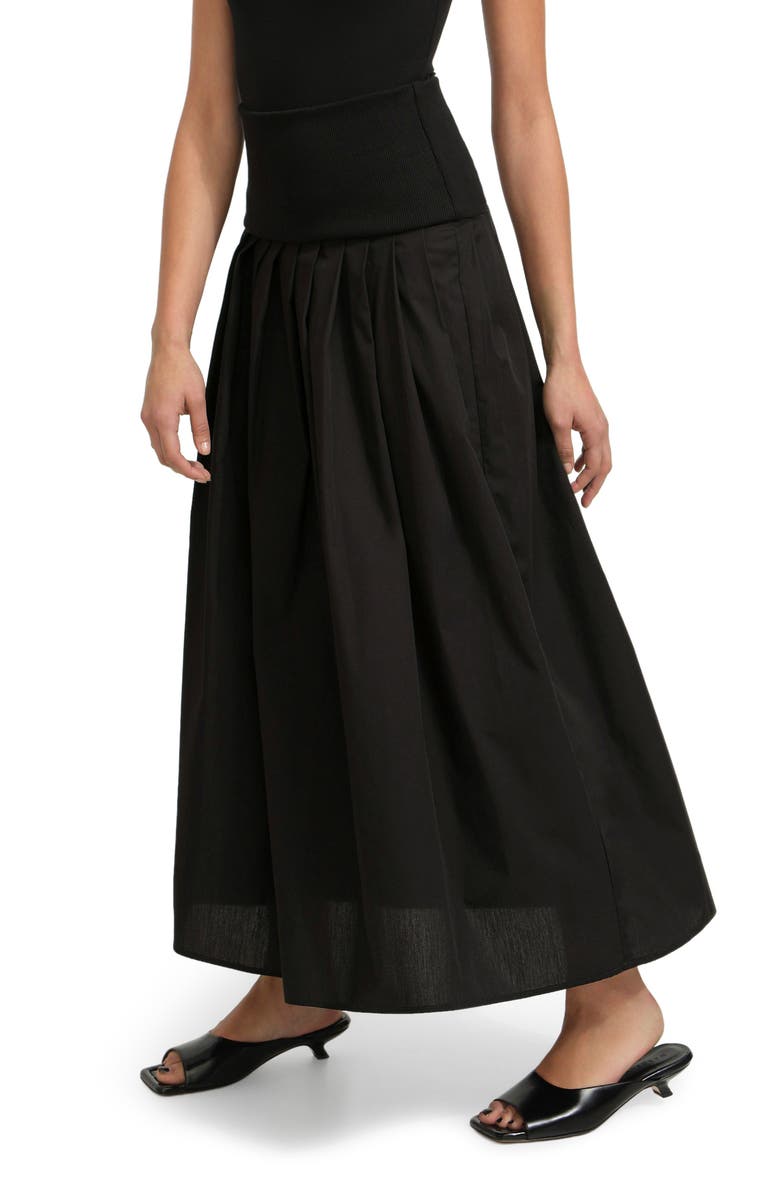 Marcella Kenmare Pleated Maxi Skirt, Alternate, color, Black