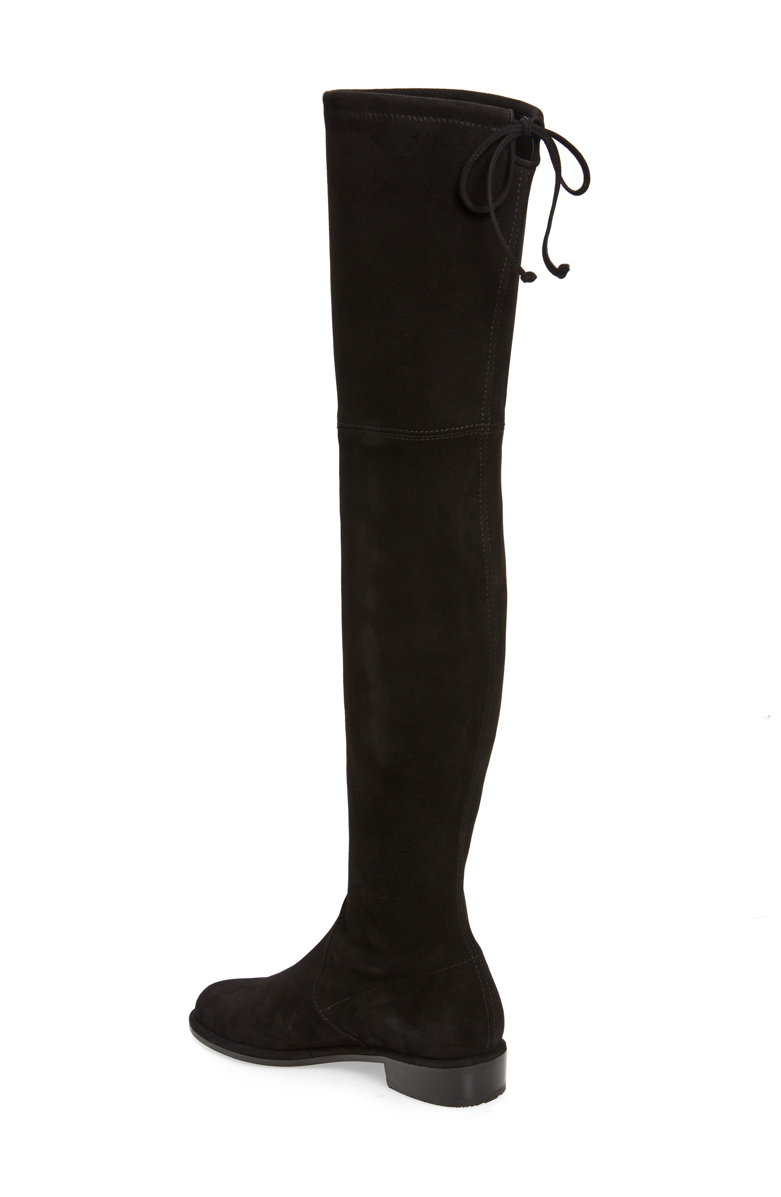 Stuart Weitzman 'Lowland' Over the Knee Boot, Alternate, color, Black