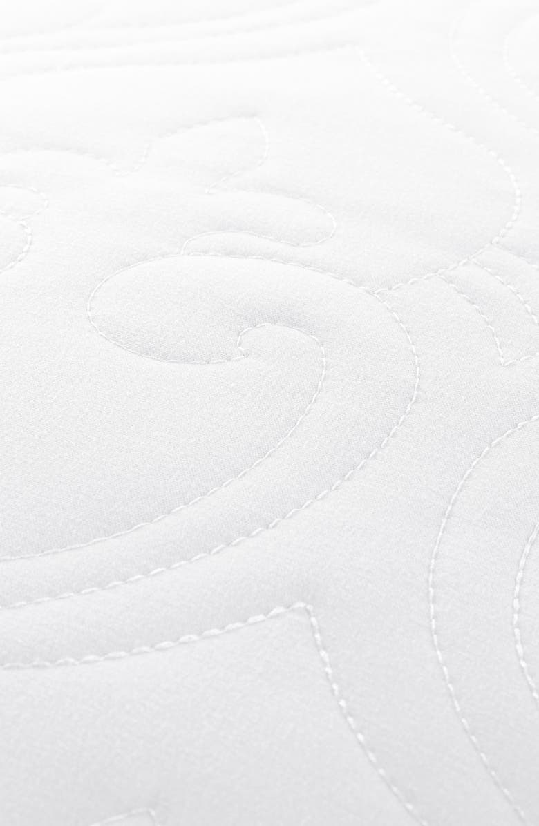 HOMESPUN HOME SPUN Premium Ultra Soft Damask Pattern Quilted Coverlet Set, Alternate, color, White