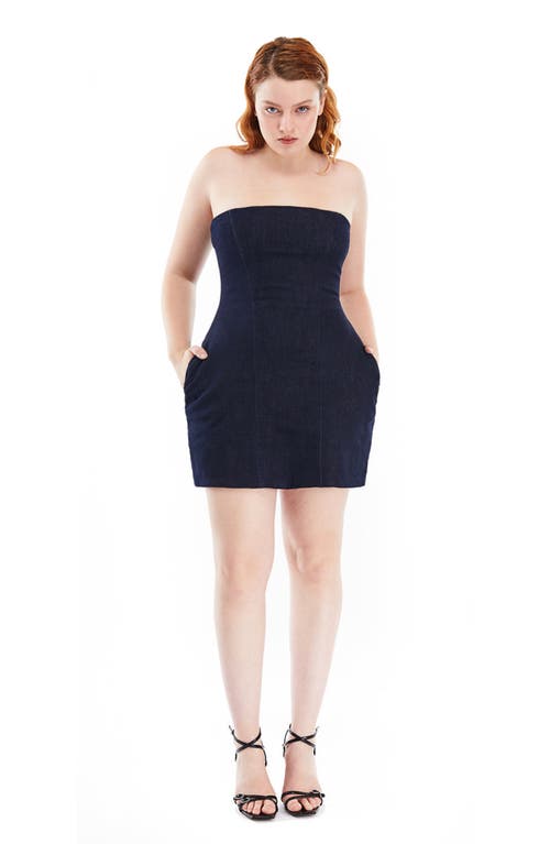 Mother Of All Marigold Denim Dress In Blue