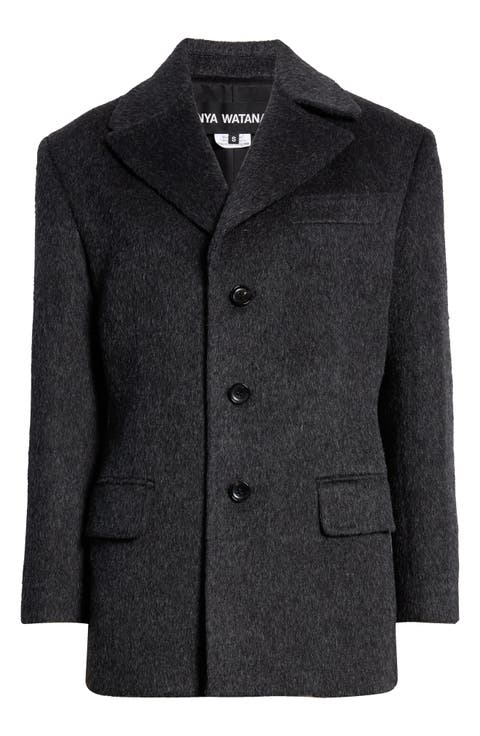 Shaggy Mohair & Wool Blend Coat