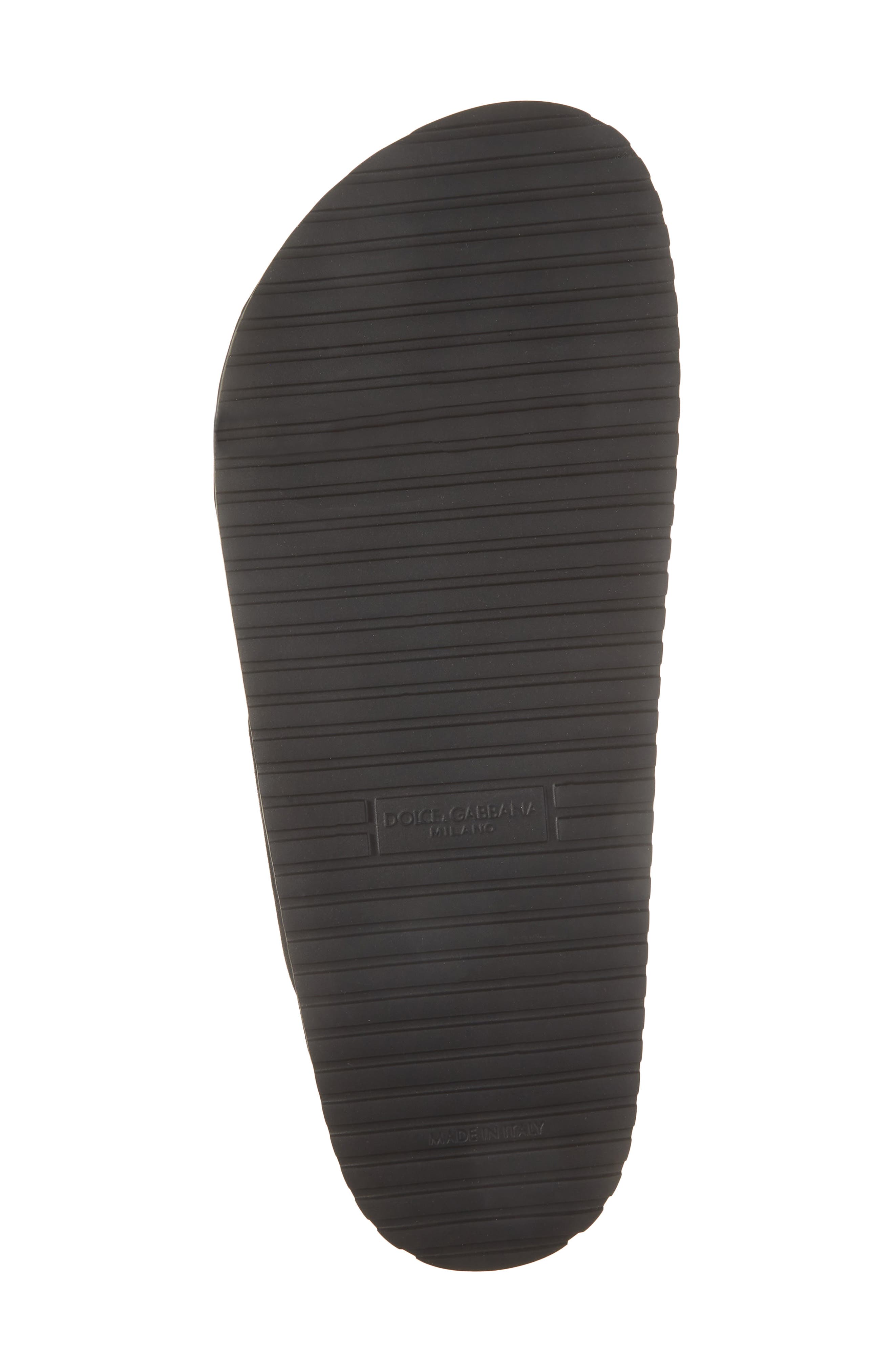 Dolce&Gabbana Slide Sandal, Alternate, color, Nero/ Nero