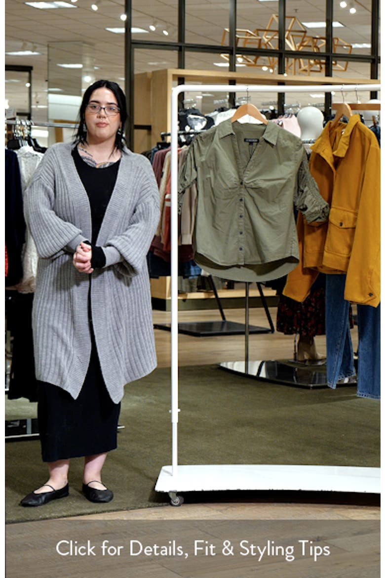 Porta Ruched Cotton Button-Up Shirt video