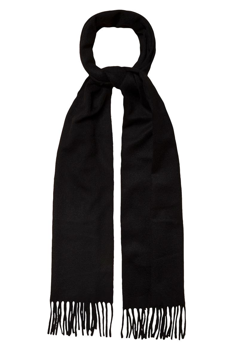 Cashmere Scarf, Main, color, BLACK