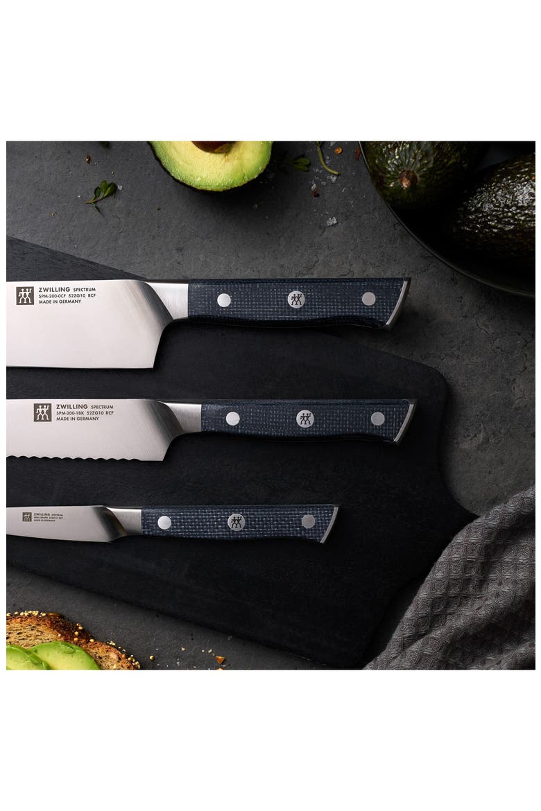 Spectrum 3-Piece Starter Knife Set, Alternate, color, BLACK