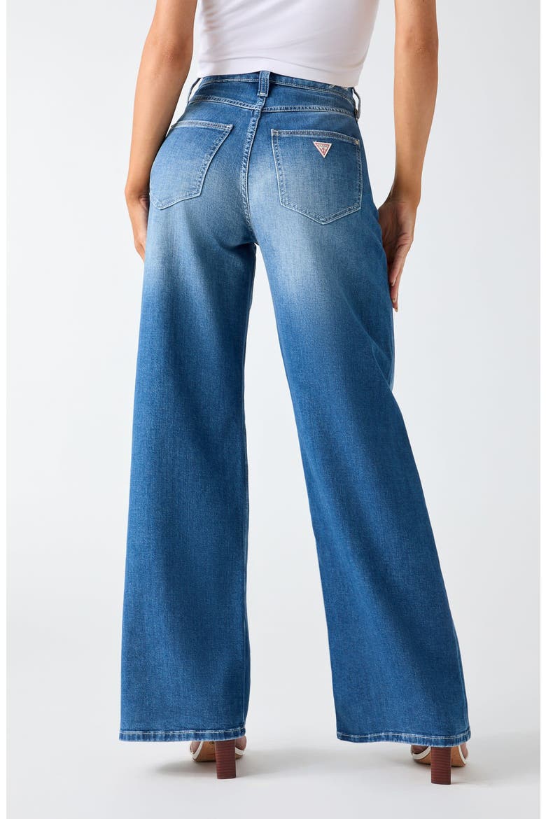 Bellflower Wide Leg Jeans, Alternate, color, RENY-TURQUOISE
