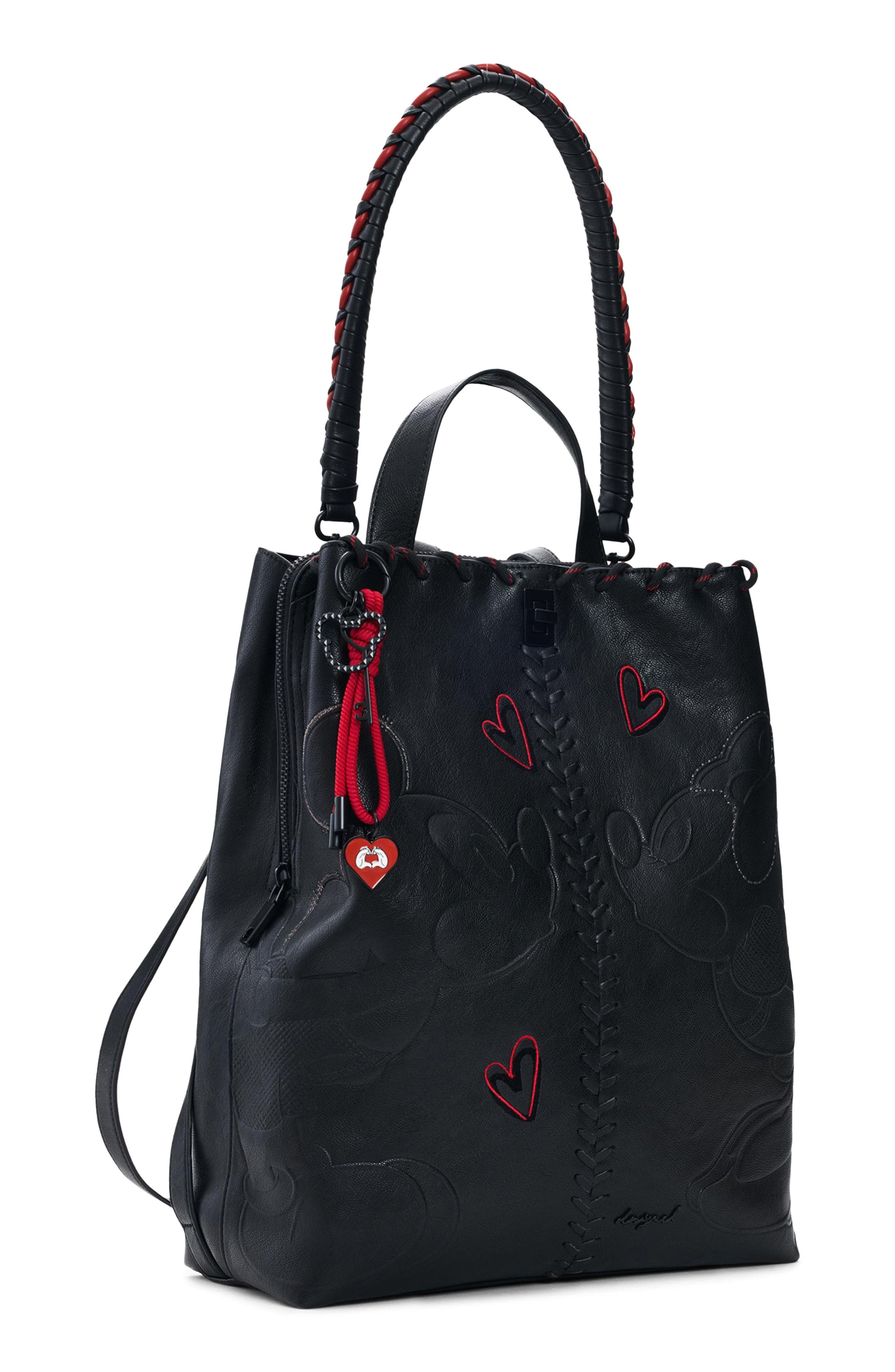 Desigual x Disney Mickey Mouse Medium Faux Leather Backpack, Alternate, color, 