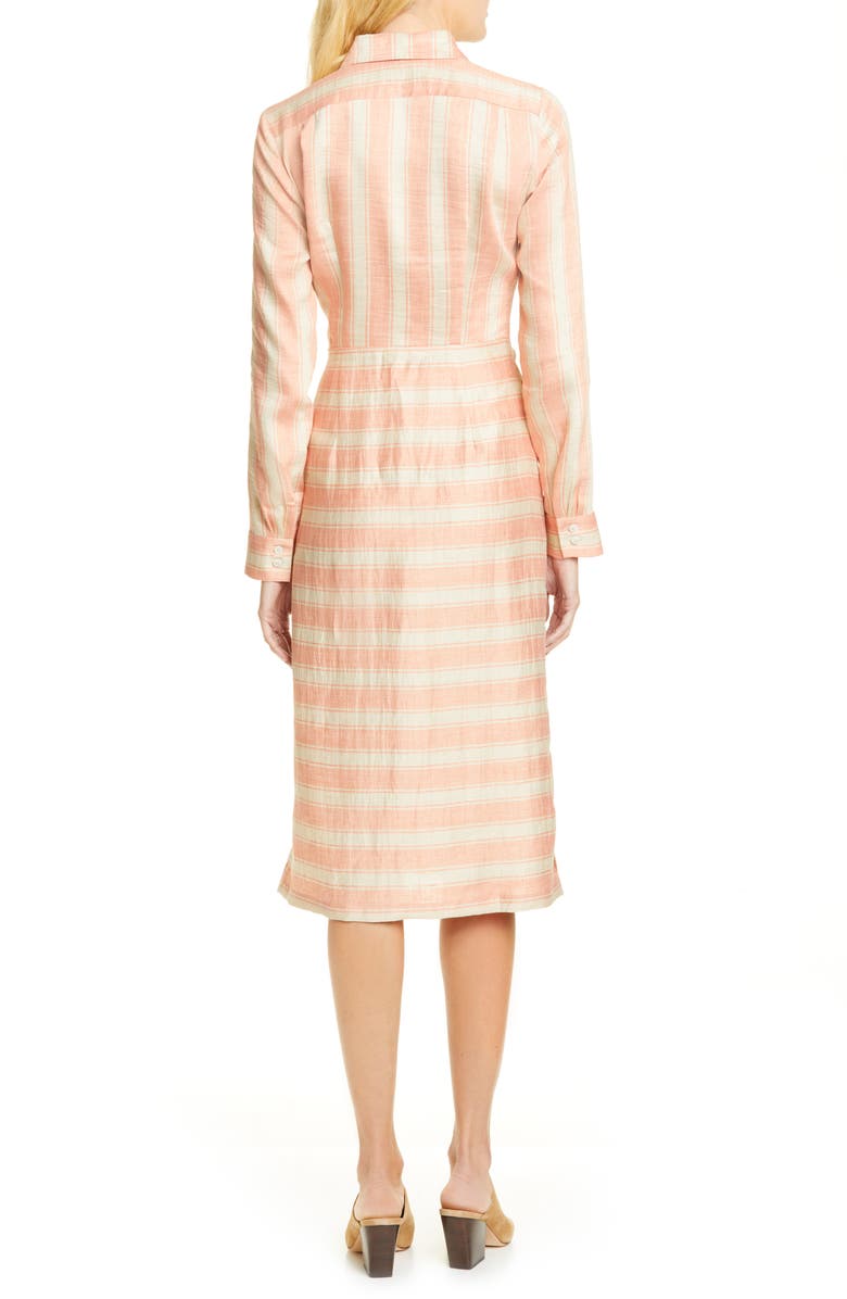 Rachel Comey Magnify Stripe Long Sleeve Shirtdress, Alternate, color,