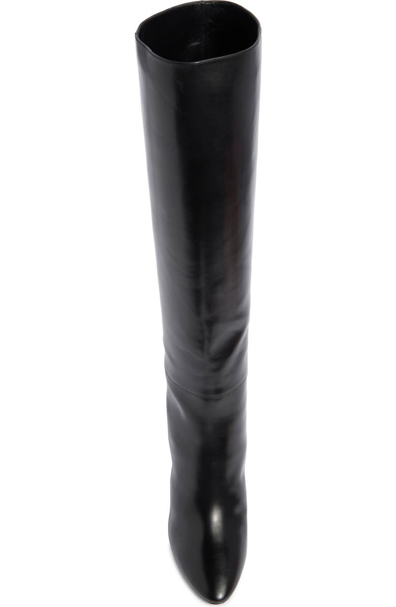 Longchamp Tall Leather Boot, Alternate, color, Black