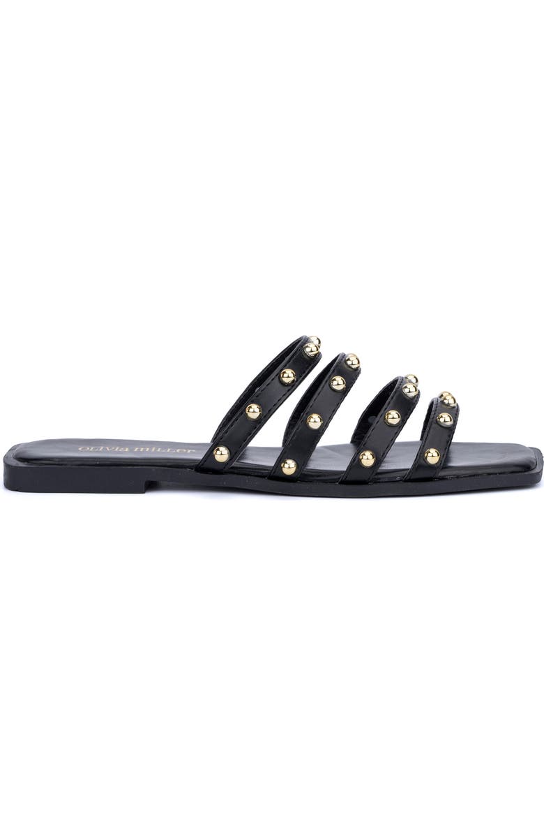 OLIVIA MILLER Heidi Cabochon Stud Slide Sandal, Alternate, color,