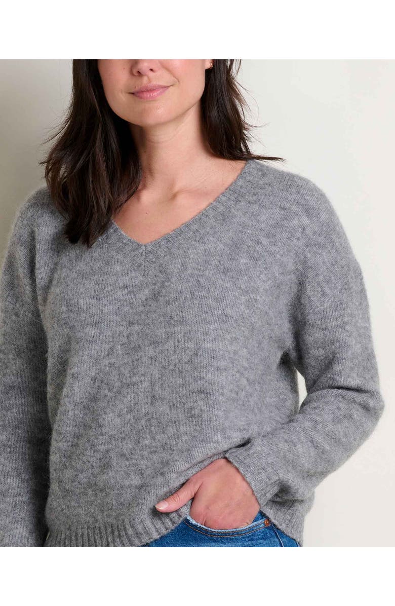 Toad & Co Toddy Pullover Sweater, Alternate, color, Heather Grey