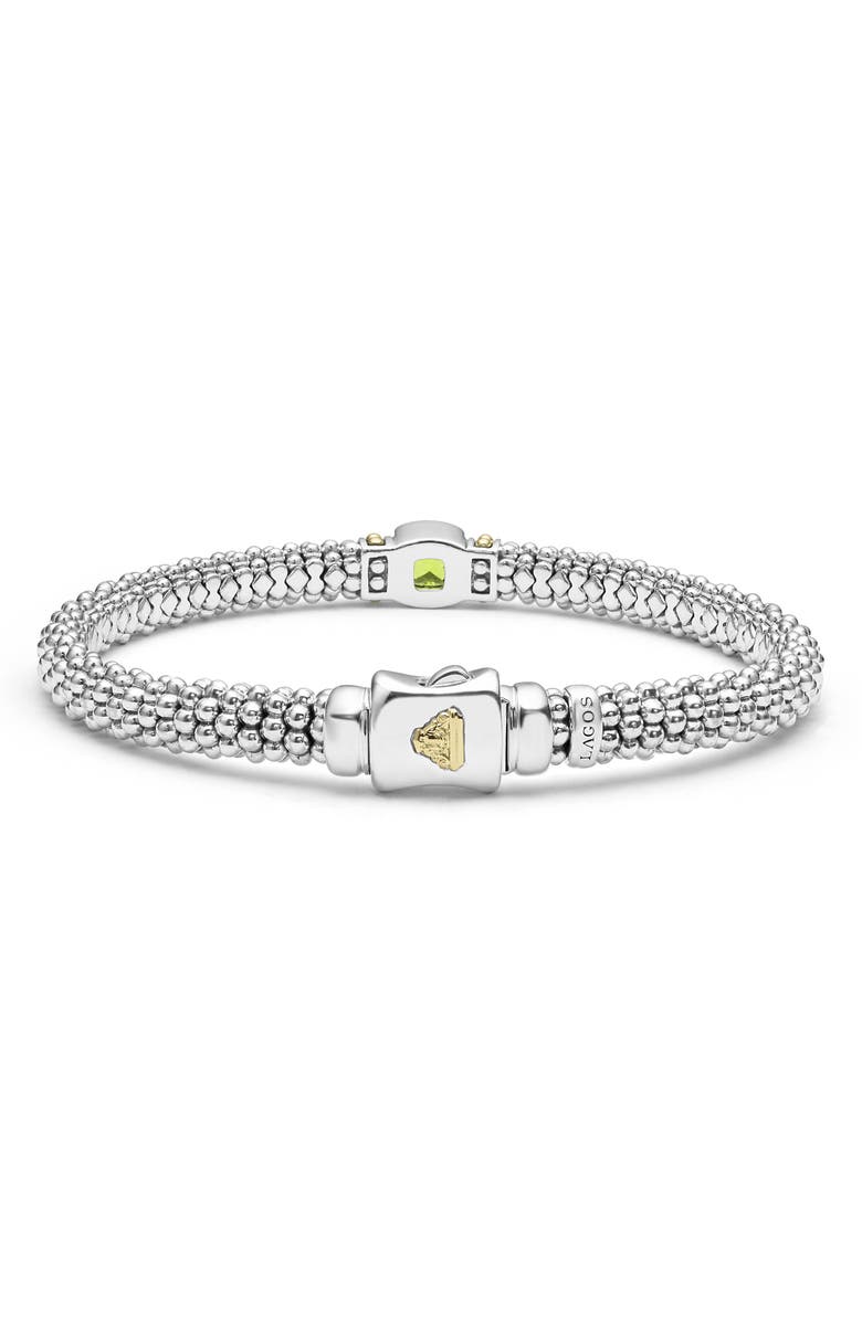 LAGOS Peridot Caviar Bracelet, Alternate, color, Peridot