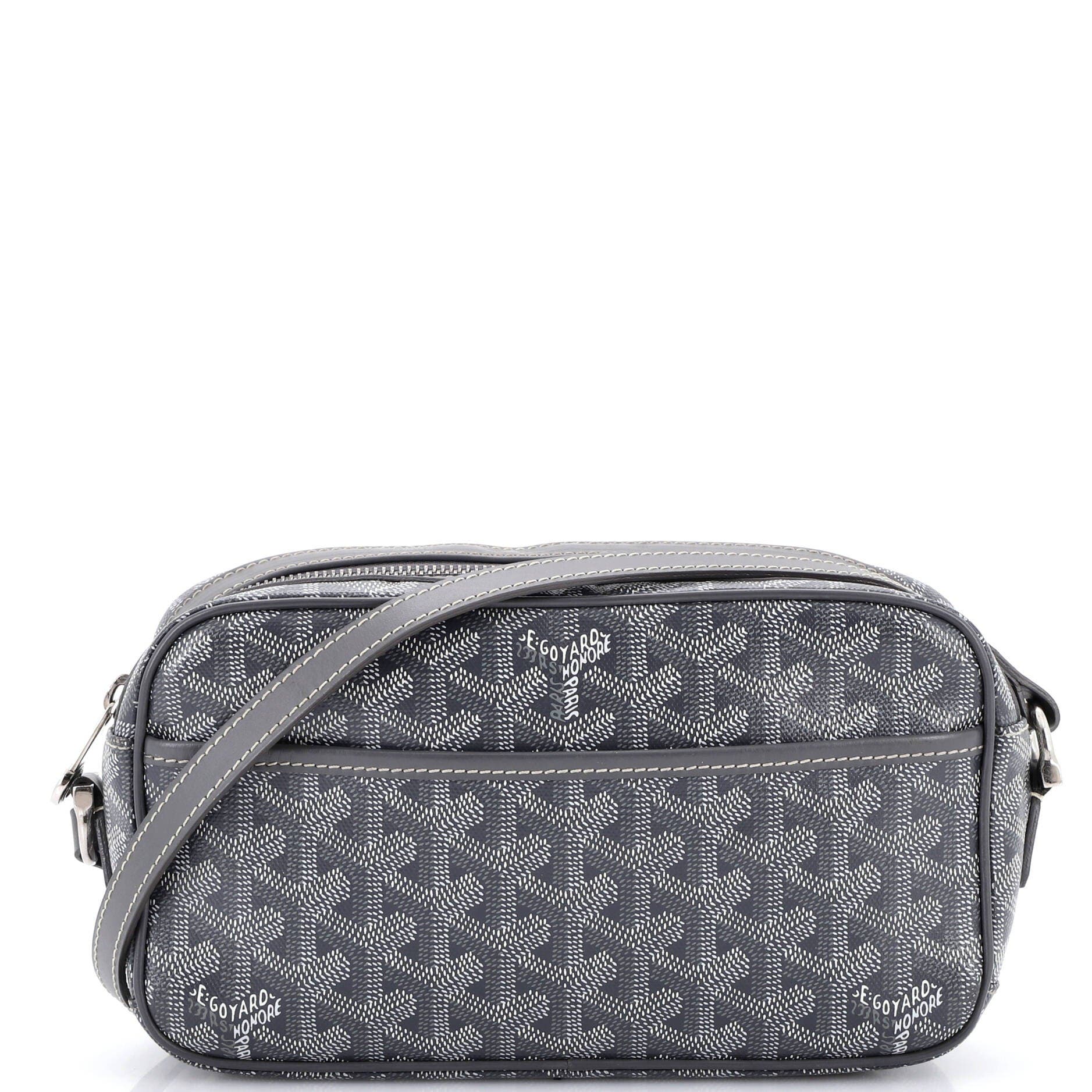 Pre-Owned Goyard Cap Vert Bag Coated Canvas, Main, color, Gray