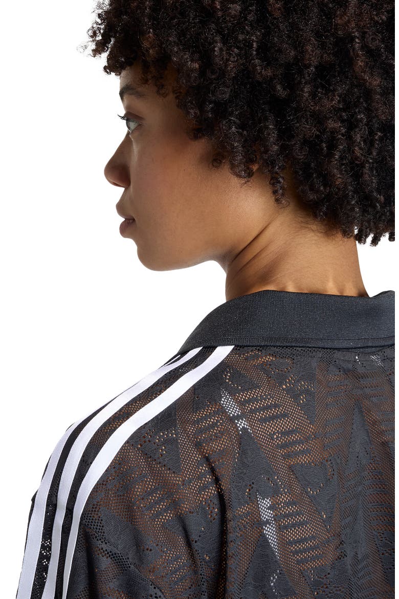 Oversize Lace Football Jersey, Alternate, color, BLACK/ /
