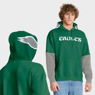 FANATICS Men's Fanatics Kelly Green Philadelphia Eagles Helmet Retro Pullover Hoodie