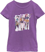 KPop Demon Hunters Girls' HUNTR/X Manhwa Comic Group Shot Short Sleeve Graphic T-Shirt
