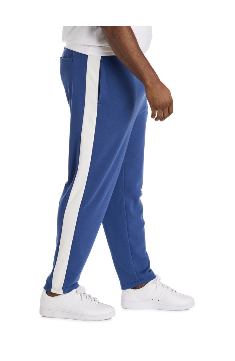 Society of One by DXL Big & Tall Striped Track Pants, Alternate, color, Blue