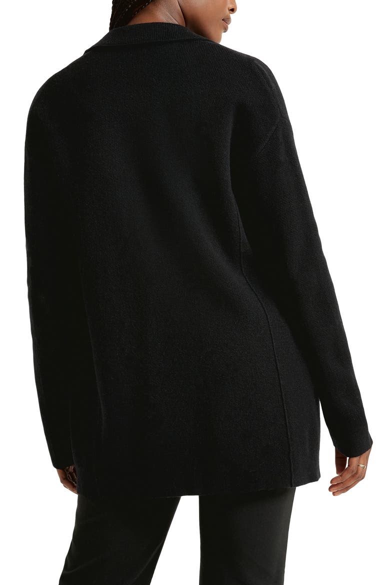 x Cella Jane Cashblend Sweater Coat, Alternate, color, BLACK