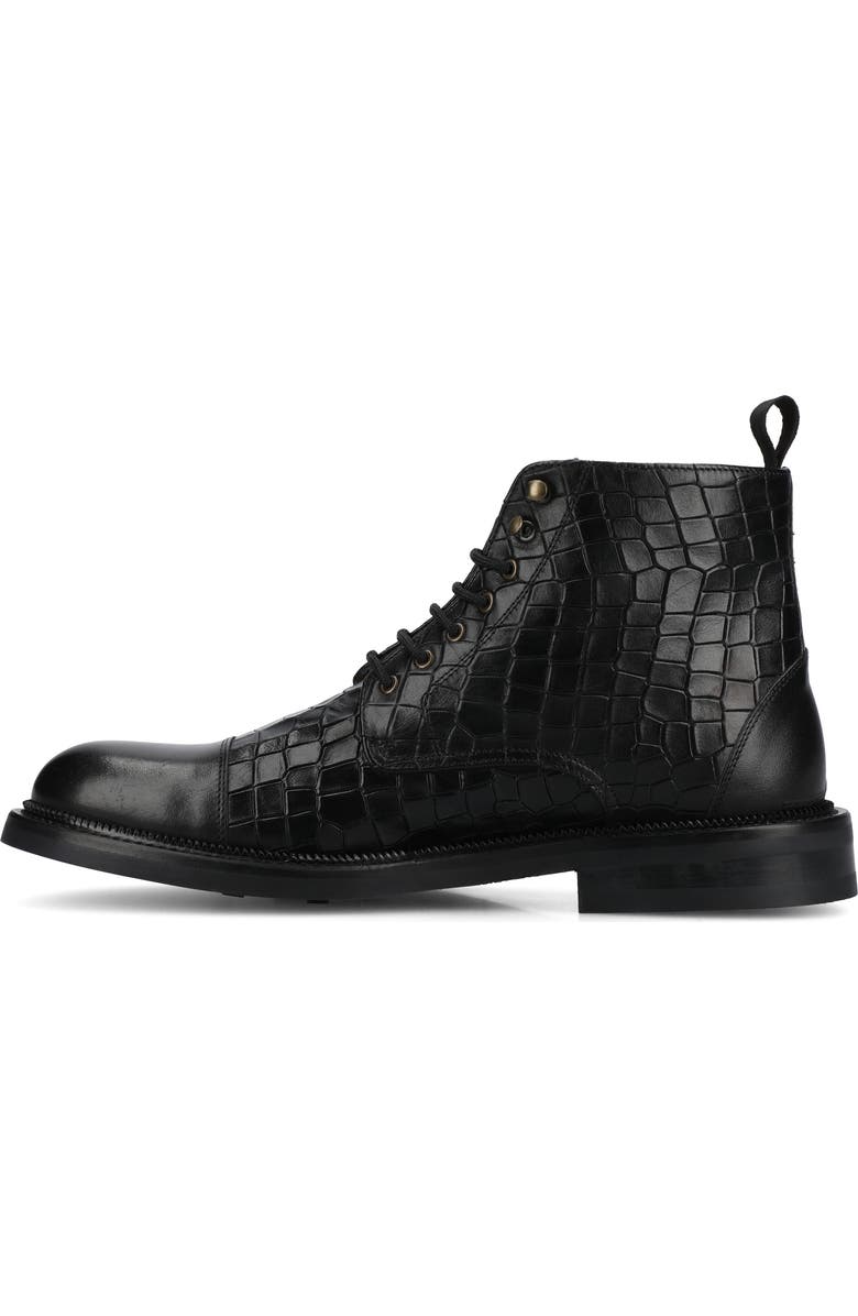 TAFT Men's Rome Dress Boot, Alternate, color, Croco/Black
