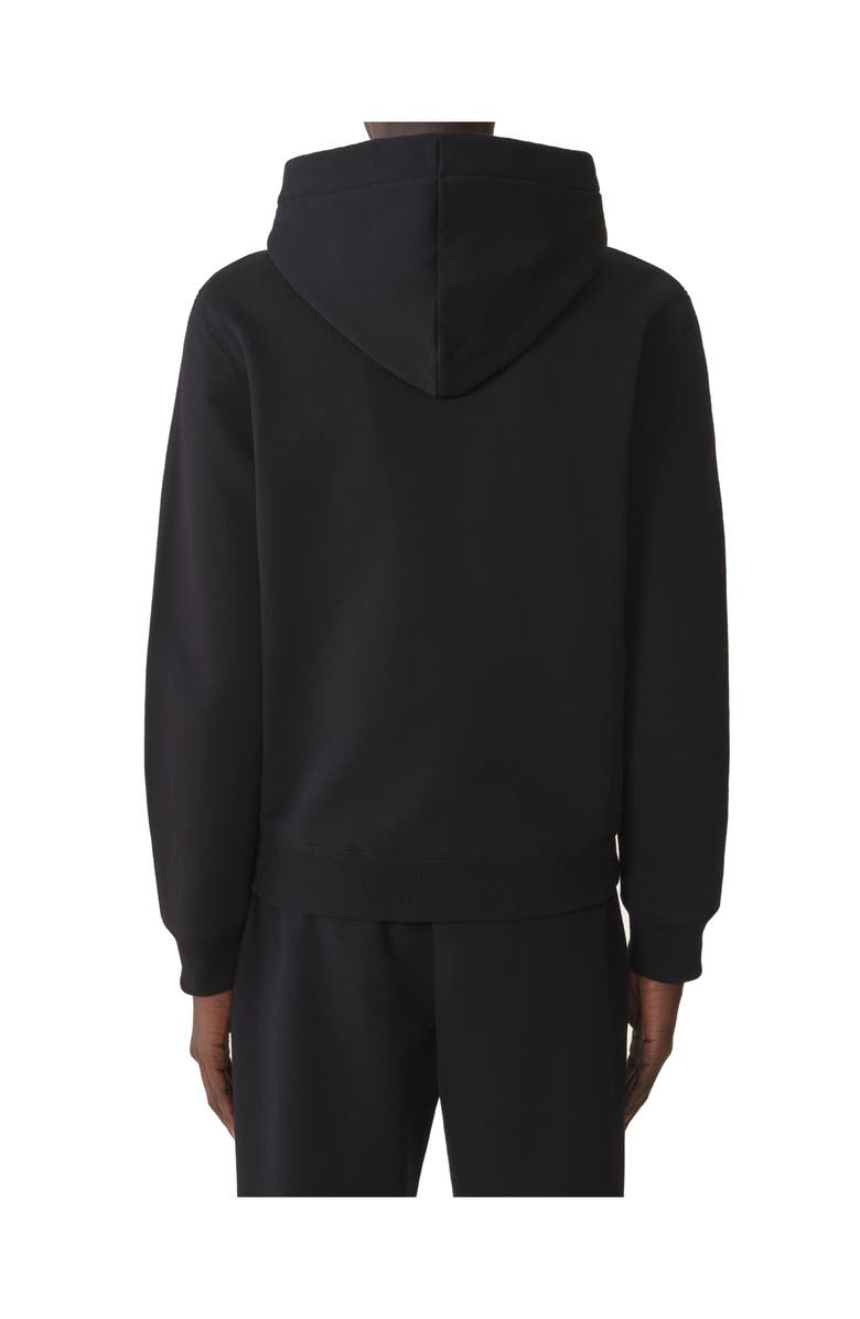Lanvin Shearling Cotton Hoodie, Alternate, color, Black