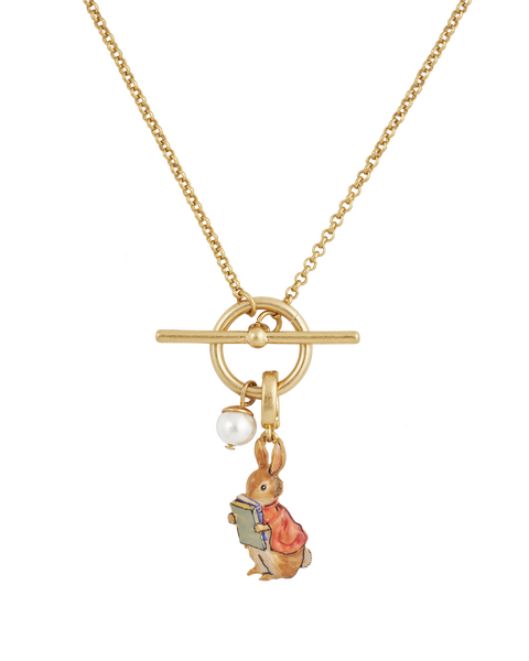 x Peter Rabbit Cotton-tail Book Charm Toggle Necklace