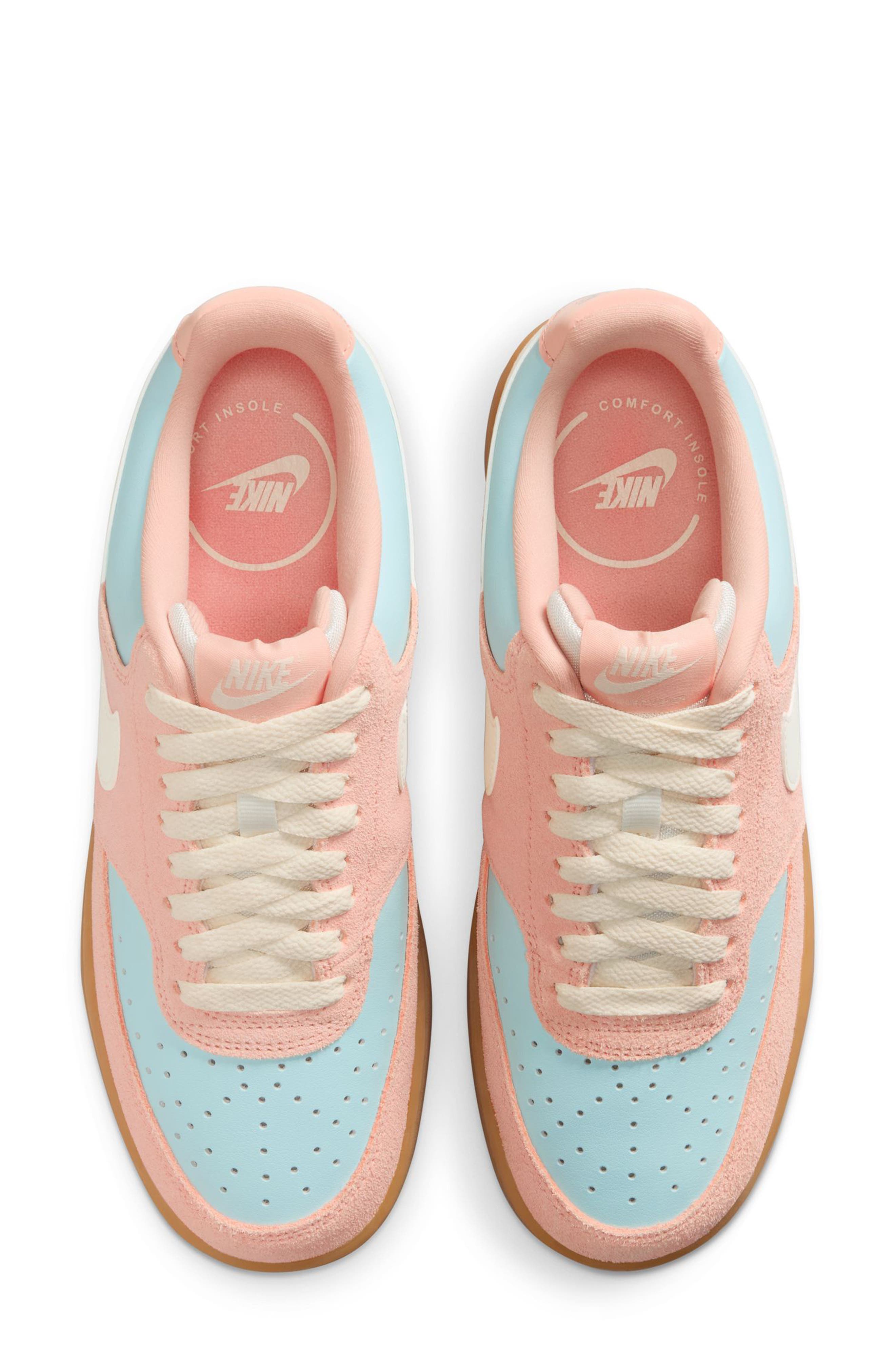 Court Vision Low Sneaker, Alternate, color, ORANGE/ IVORY/ BLUE