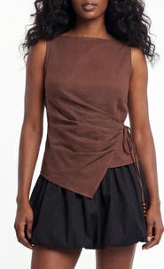 BY DESIGN Stone Age Wrap Sleeveless Top