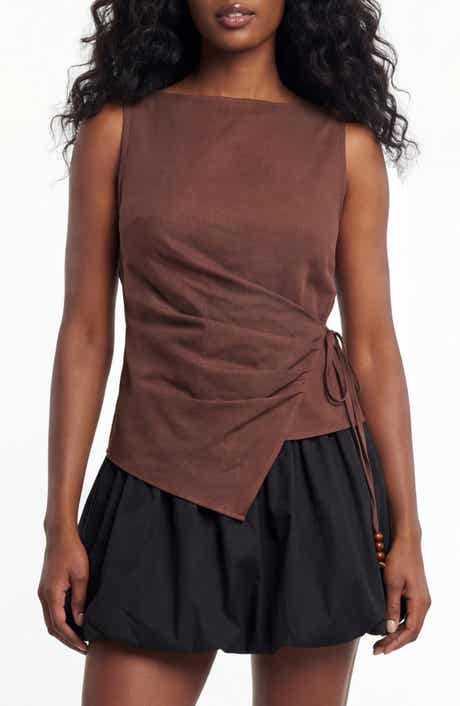 BY DESIGN Stone Age Wrap Sleeveless Top