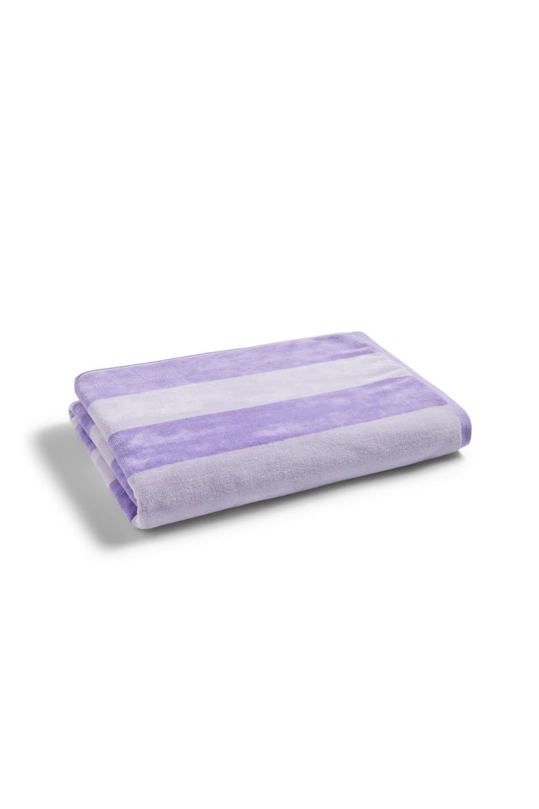 Ice Cream Retro Beach Towels, Alternate, color, Parma Violet