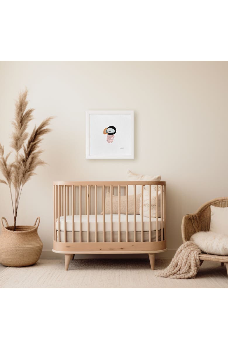 Ramus & Co Baby Puffin Framed Museum Quality 12" x 12" Art Print, Alternate, color, Multicolored