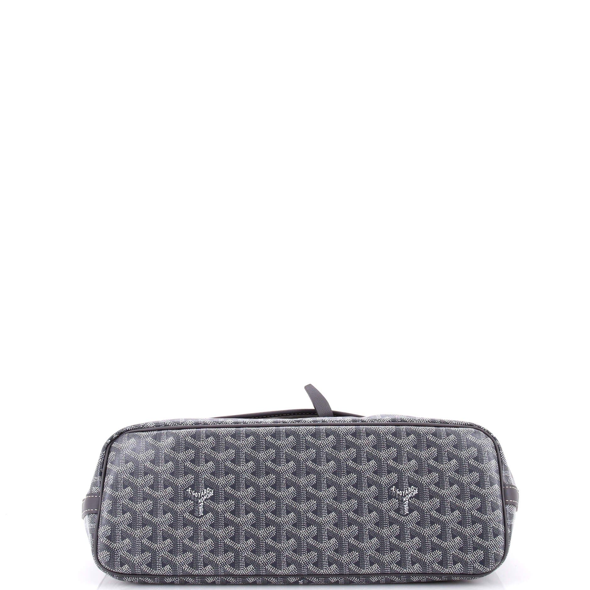 Pre-Owned Goyard Capetien Messenger Bag Coated Canvas, Alternate, color, Gray