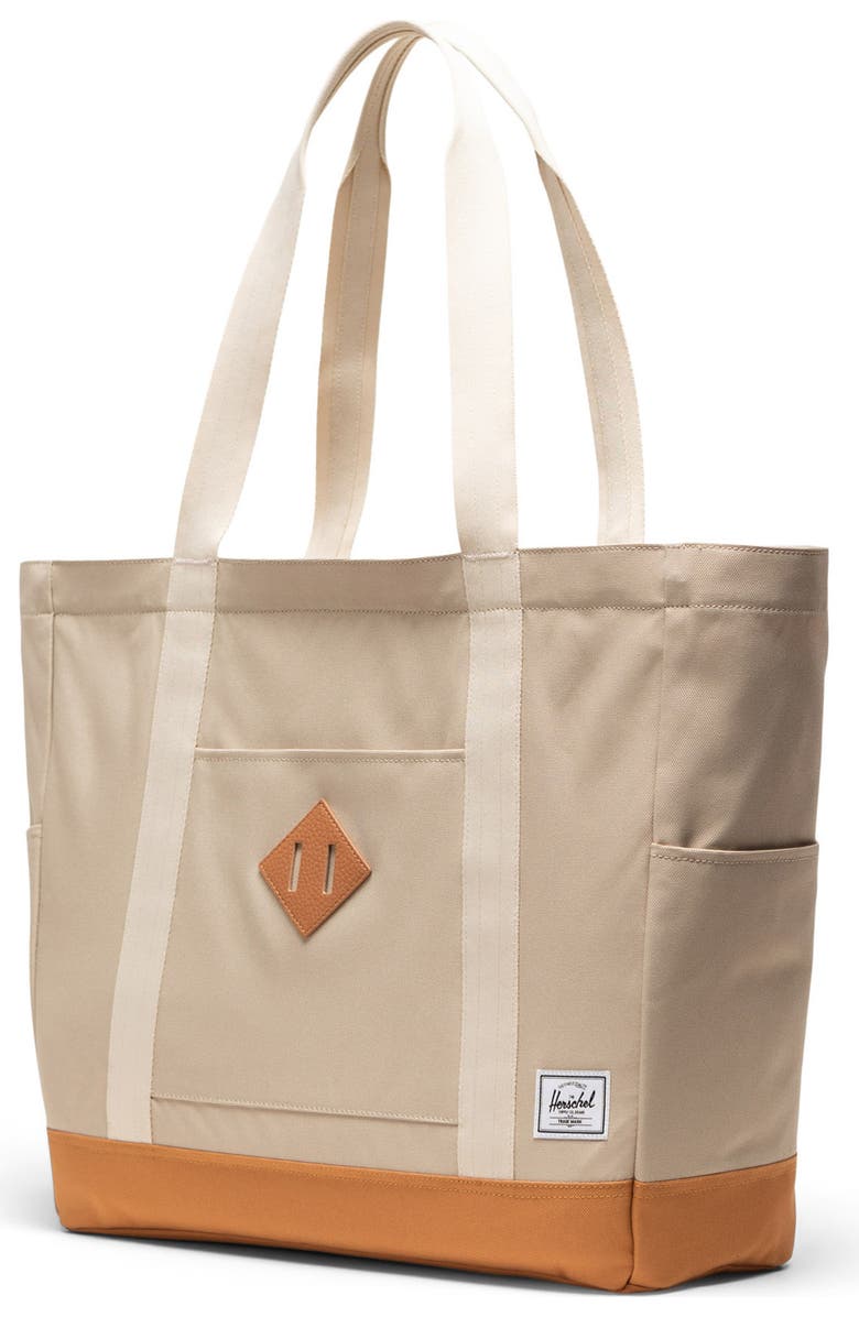 Herschel Supply Co. Heritage Recycled Twill Tote, Alternate, color, Eucalyptus/Whitecap Gray