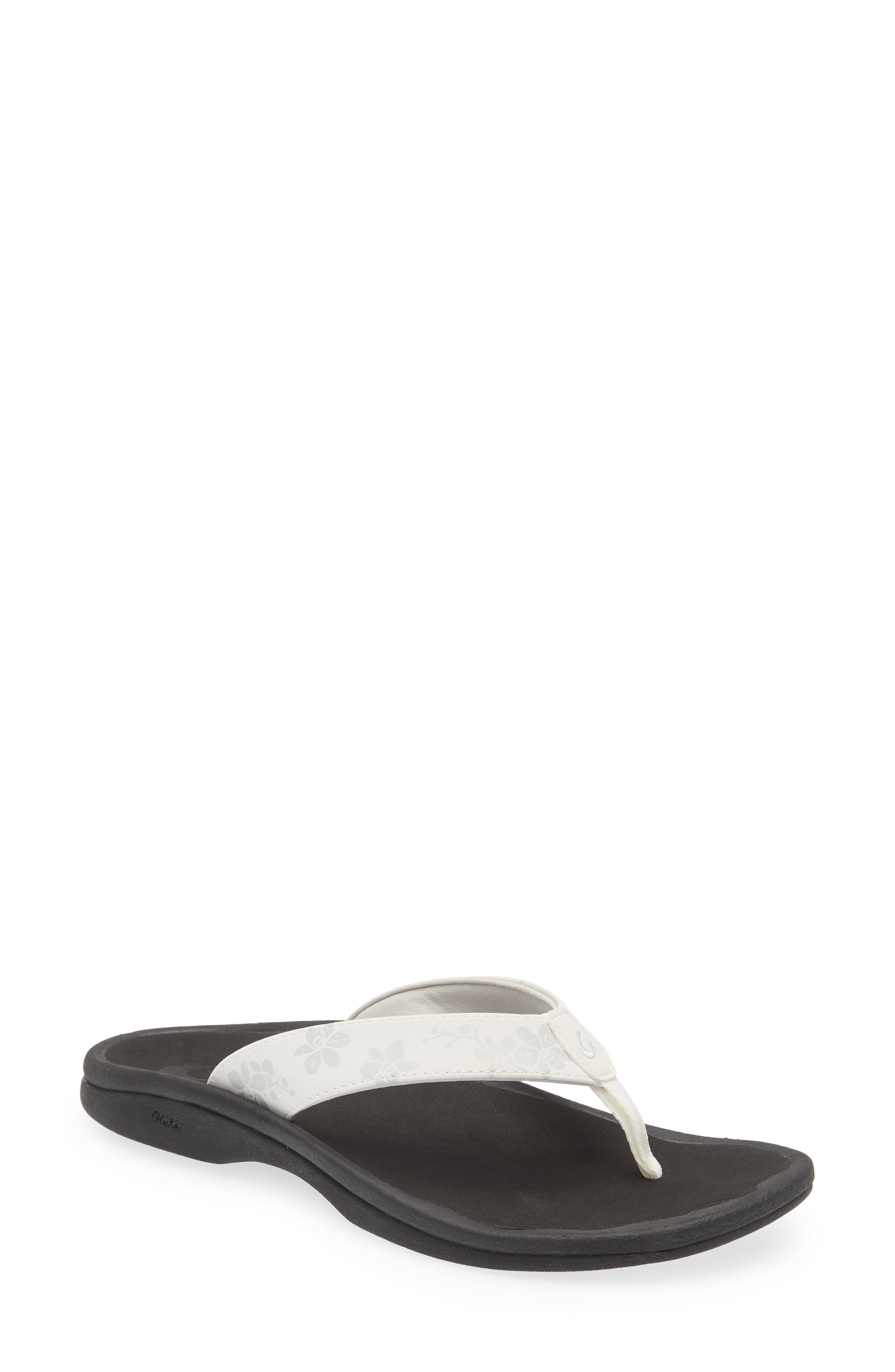 Ohana Flip Flop, Main, color, WHITE/ ORCHID