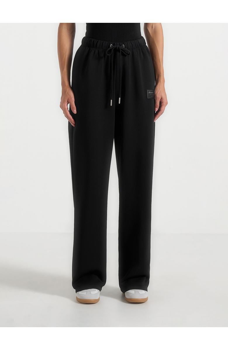 Manière De Voir Avery Unisex Neoprene Relaxed fit Sweatpants, Alternate, color, Black