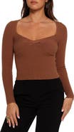 Petal & Pup Akopo Sweetheart Neck Long Sleeve Top