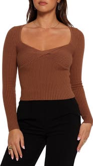 Petal & Pup Akopo Sweetheart Neck Long Sleeve Top