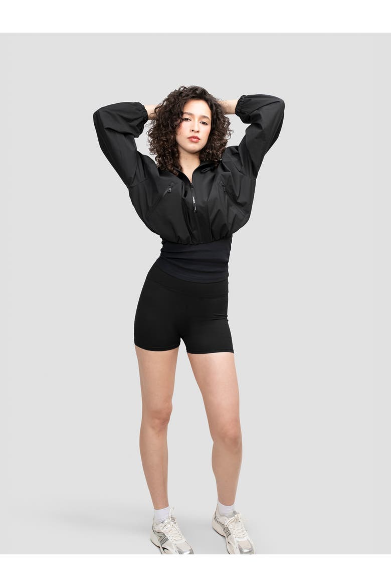 Orpheus Cropped Jacket, Main, color, Black