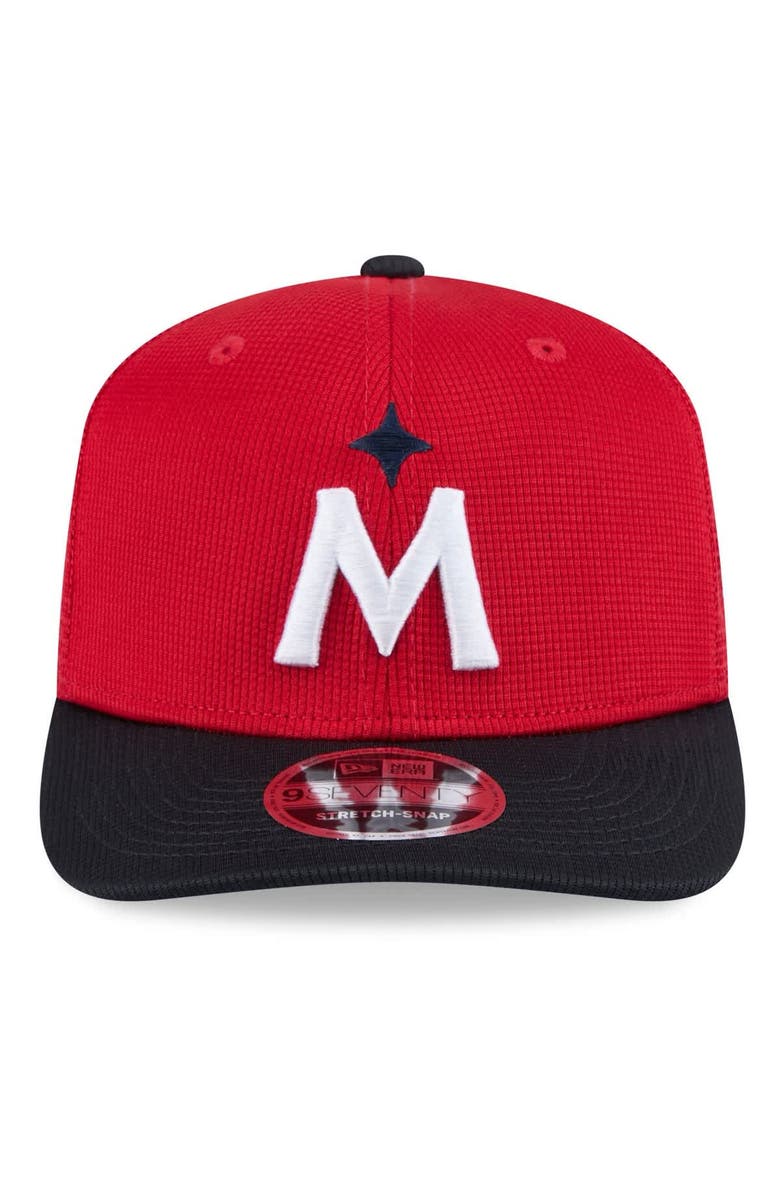 New Era Men's New Era  Red/Navy Minnesota Twins 2025 Spring Training 9SEVENTY Stretch-Snap Trucker Hat, Alternate, color, 