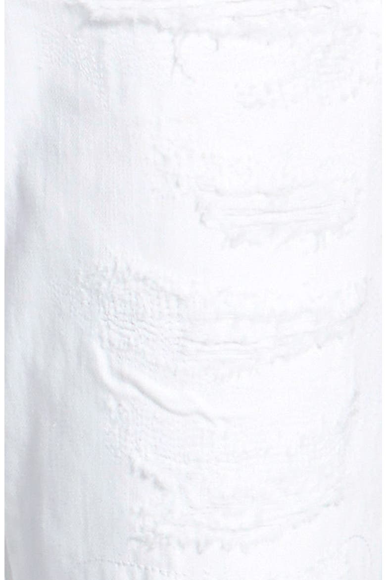 Destroyed Boyfriend Jeans, Alternate, color, WHITE