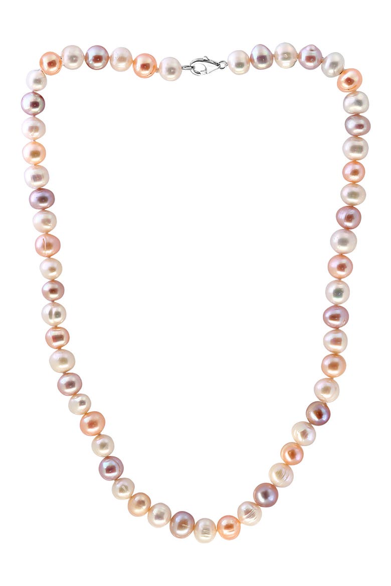 Sterling Silver 7mm Freshwater Pearl Necklace, Main, color, MULTI
