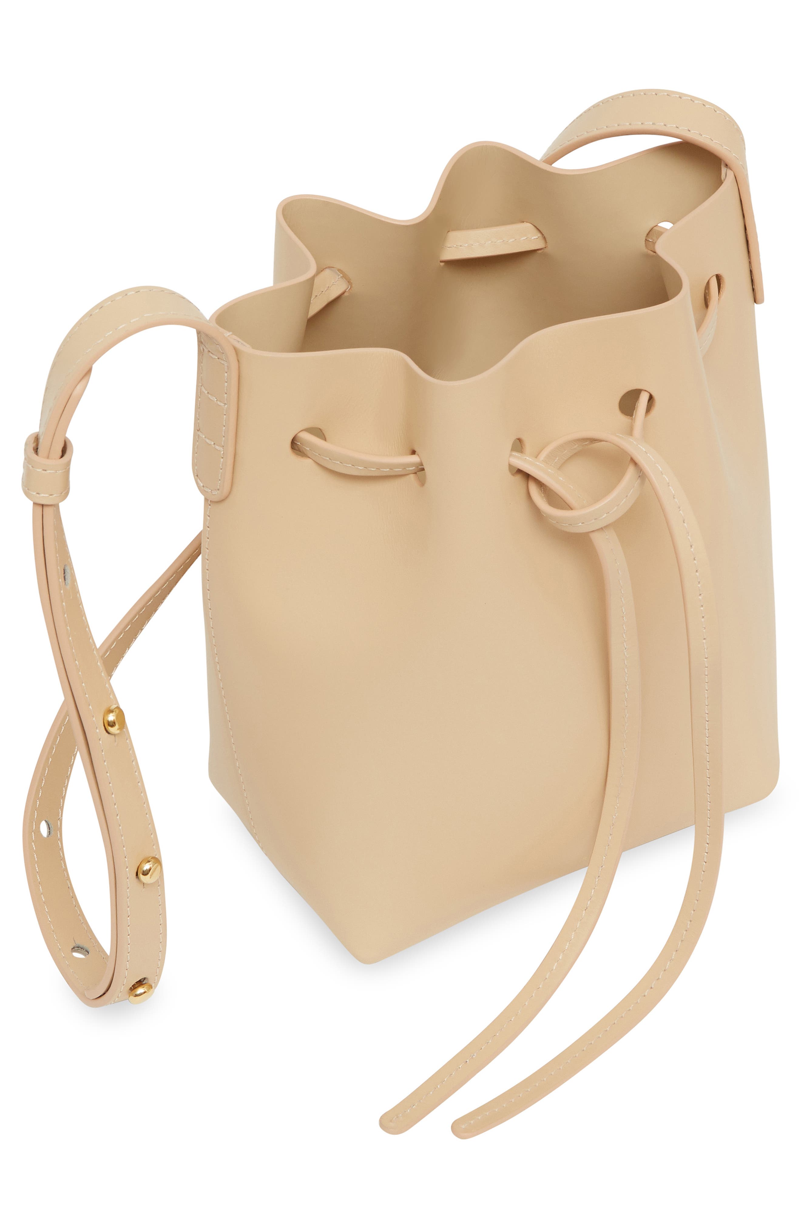 Mansur Gavriel Mini Mini Leather Bucket Bag, Alternate, color, 