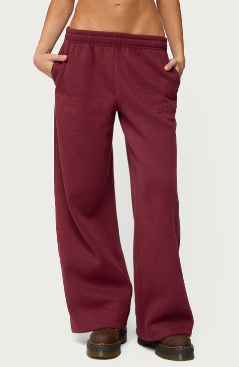 Totally Logo Wide Leg Sweatpants