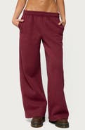 EDIKTED Totally Logo Wide Leg Sweatpants