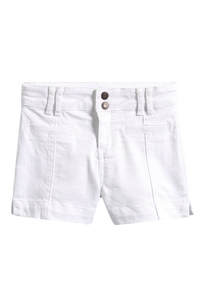 Kids' Welt Pocket Stretch Cotton Shorts, Main, color, WHITE
