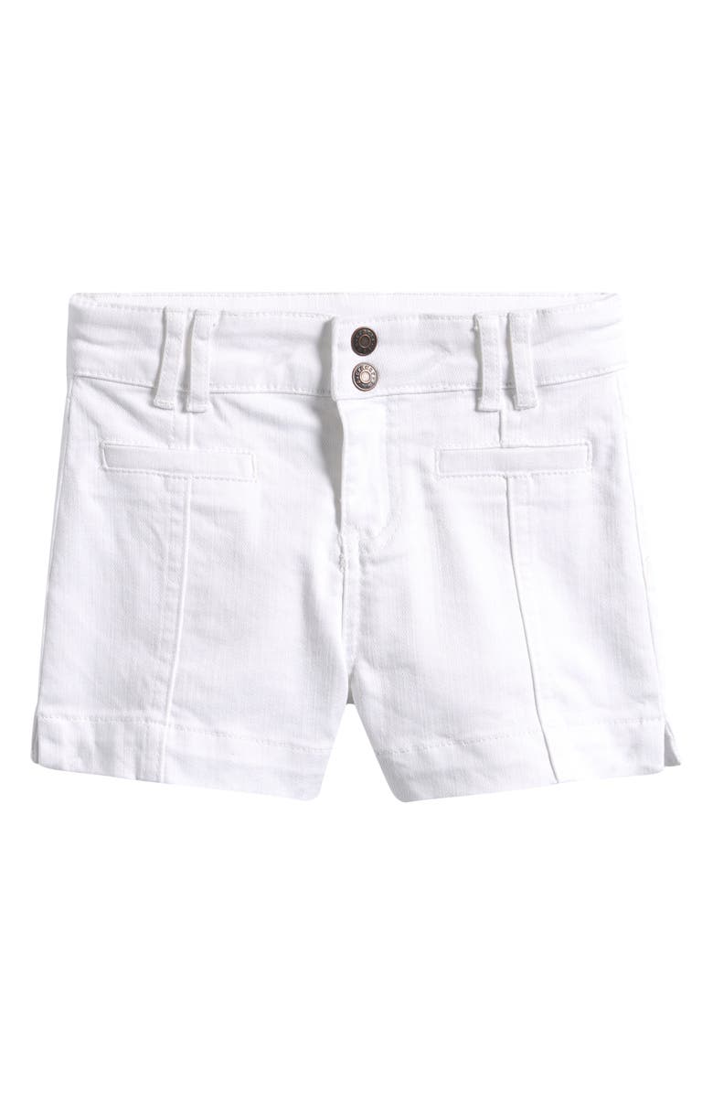Tractr Kids' Welt Pocket Stretch Cotton Shorts, Main, color, White