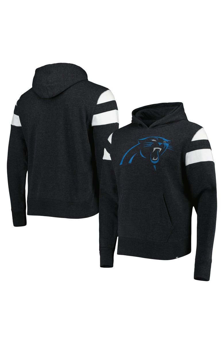 '47 Men's '47 Heathered Black Carolina Panthers Premier Nico Pullover Hoodie, Alternate, color, Black