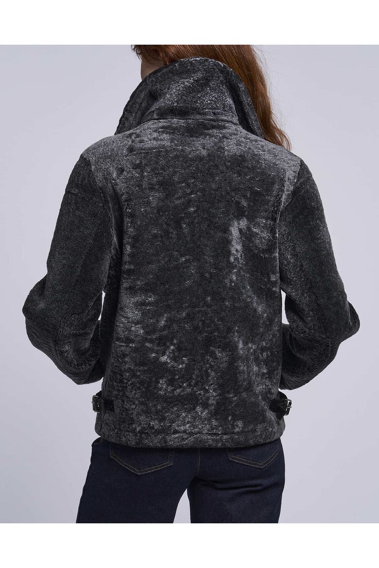 Genuine Shearling Jacket, Alternate, color, Charco