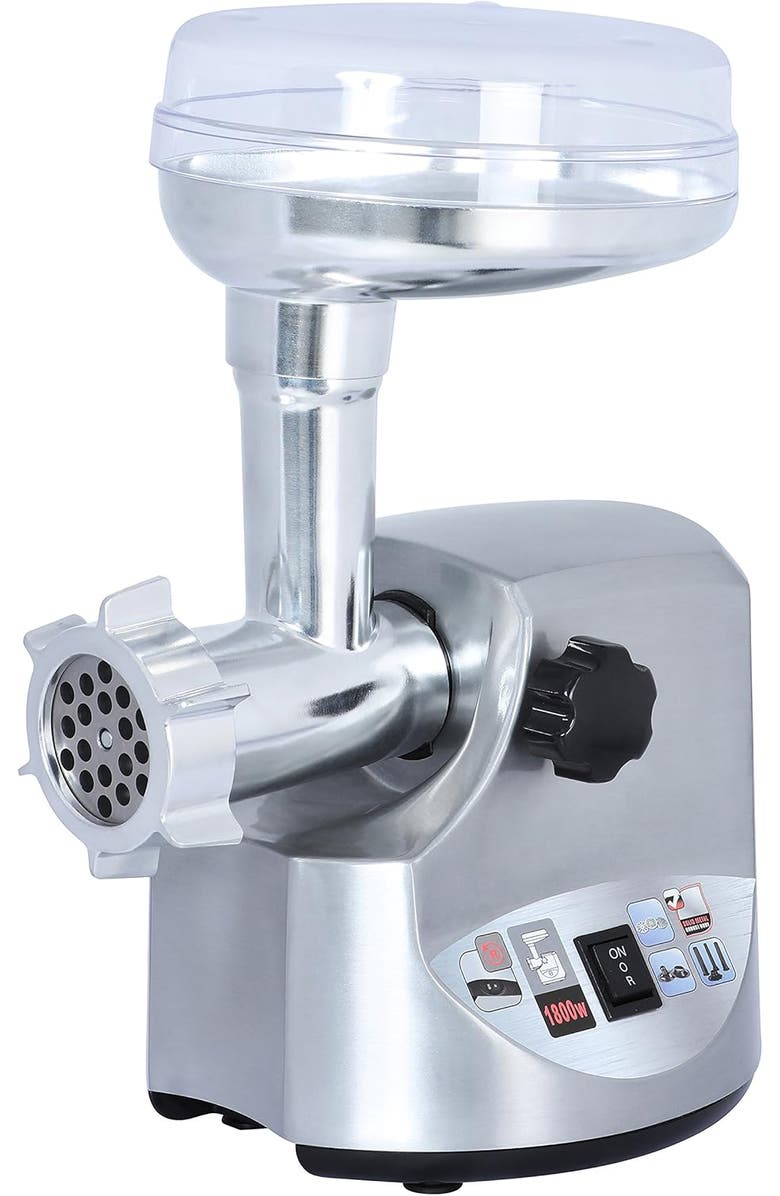 Brentwood Electric Meat Grinder, Alternate, color, Stainless Steel