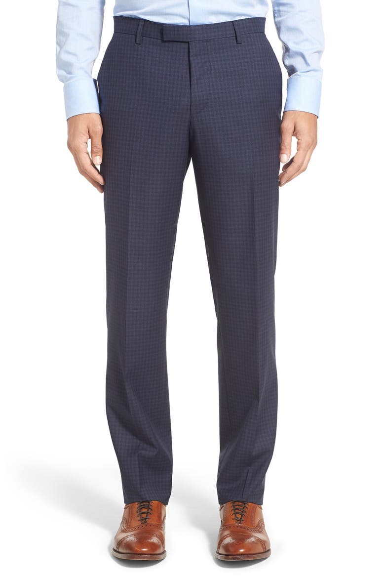'Johnstons/Lenon' Trim Fit Check Wool Suit, Alternate, color, BLUE