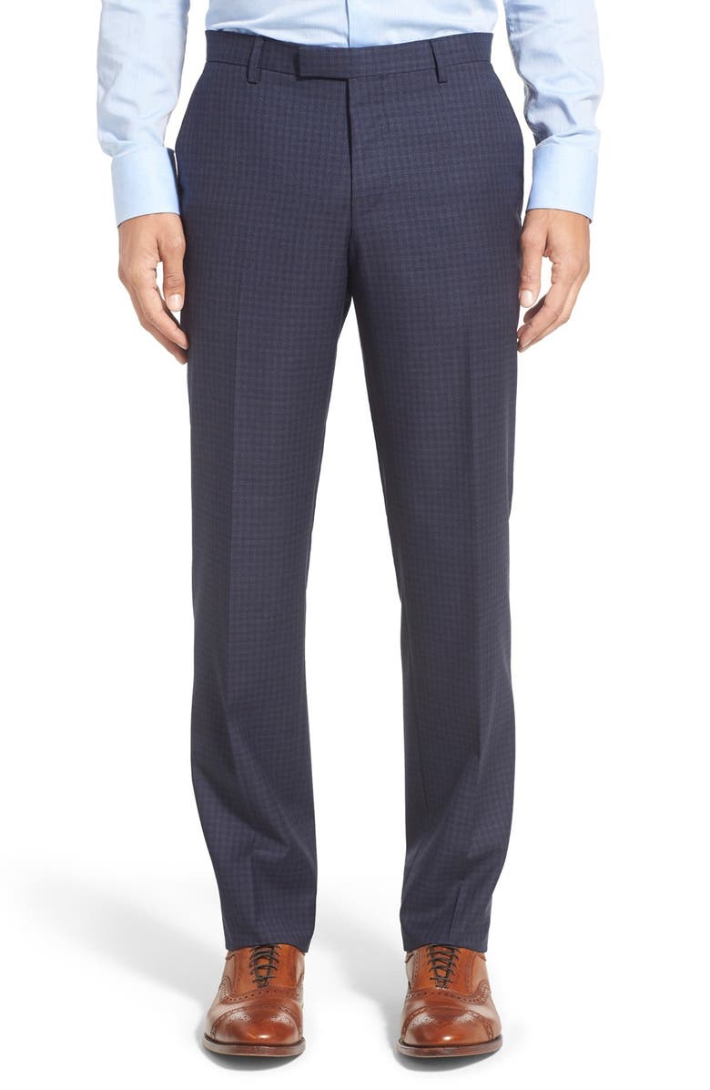 BOSS 'Johnstons/Lenon' Trim Fit Check Wool Suit, Alternate, color,